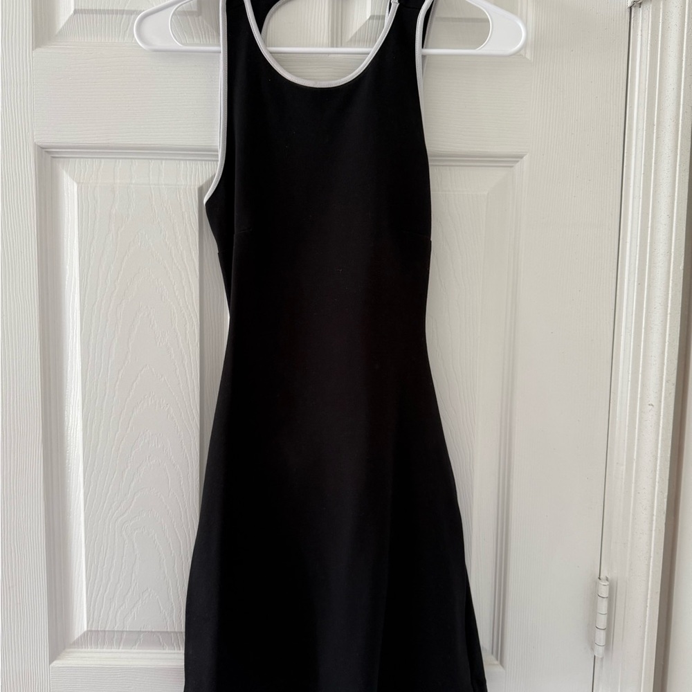 Elegant Black Open Back Dress